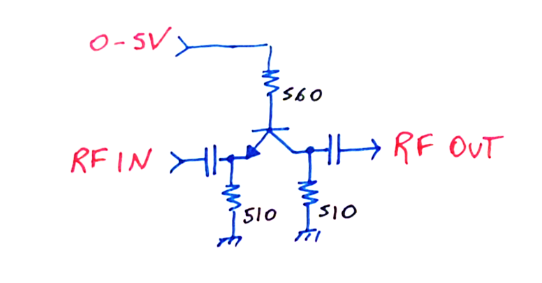 RF switch using BJT transistor
