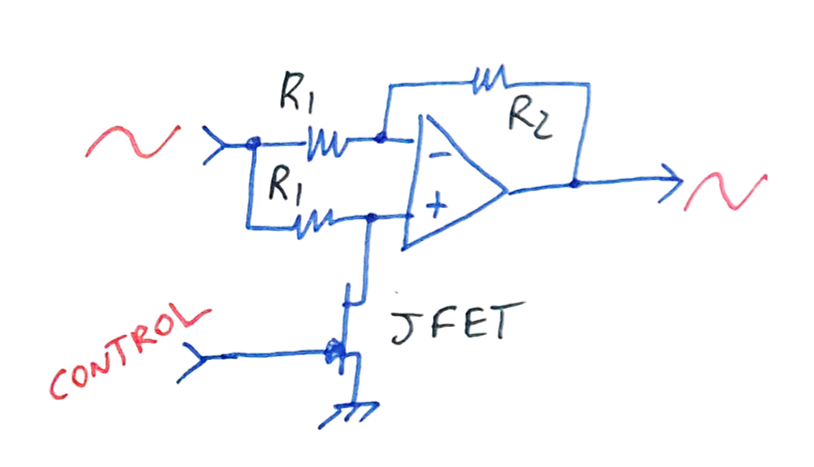 OpAmp with gain switch